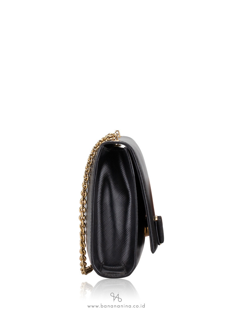 SALVATORE FERRAGAMO Ginny Vara Crossbody Black