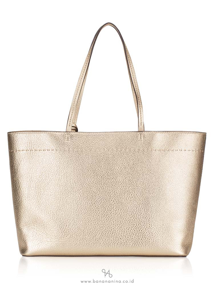tory burch mcgraw metallic tote