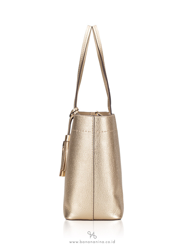 tory burch mcgraw metallic tote