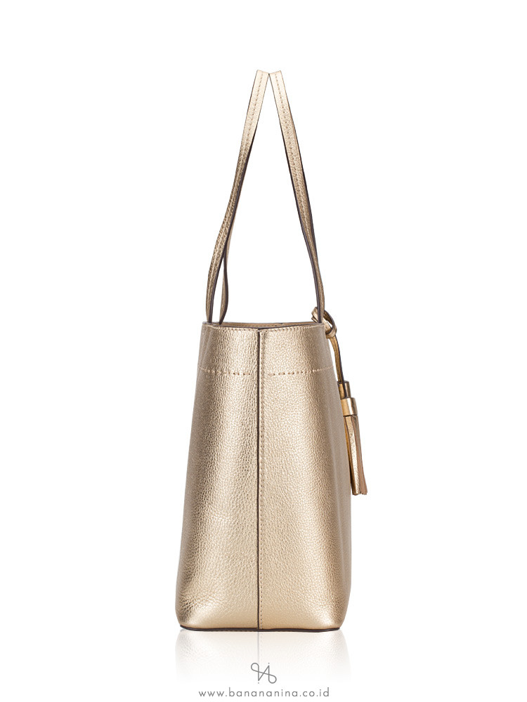 tory burch mcgraw metallic tote