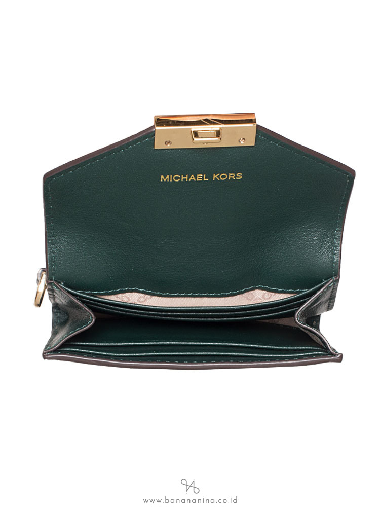 michael kors racing green wallet