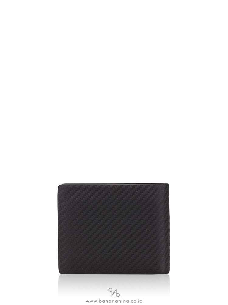 DUNHILL Men Chassis Leather Billfold Wallet Black