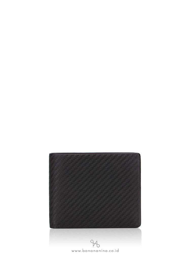 DUNHILL Men Chassis Leather Billfold Wallet Black