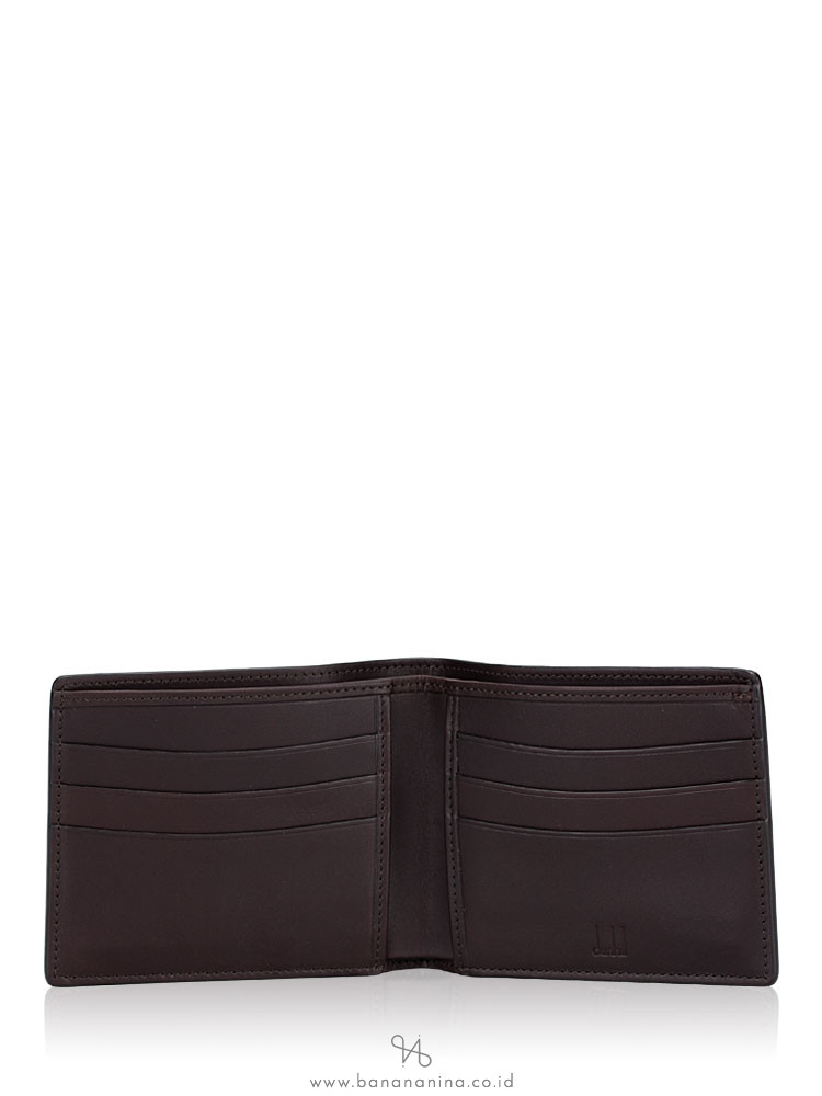 DUNHILL Men Chassis Leather Billfold Wallet Black