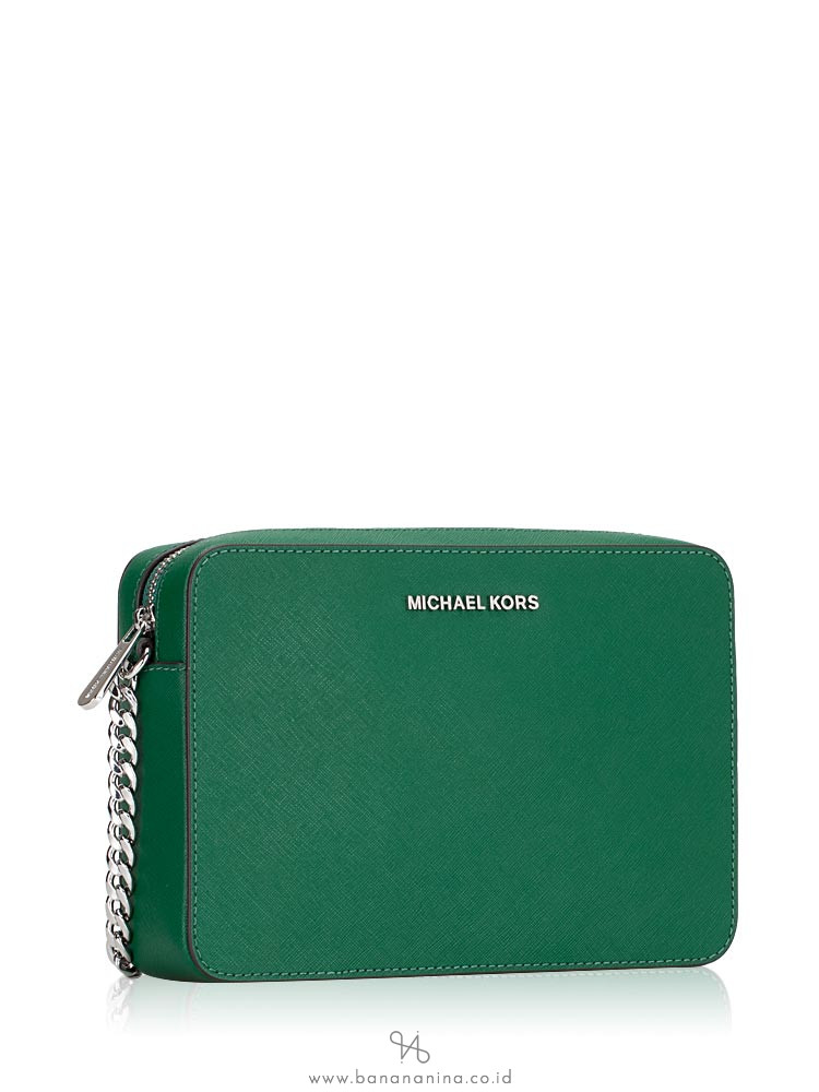 MICHAEL KORS Jet Set Item Large Crossbody Jewel Green