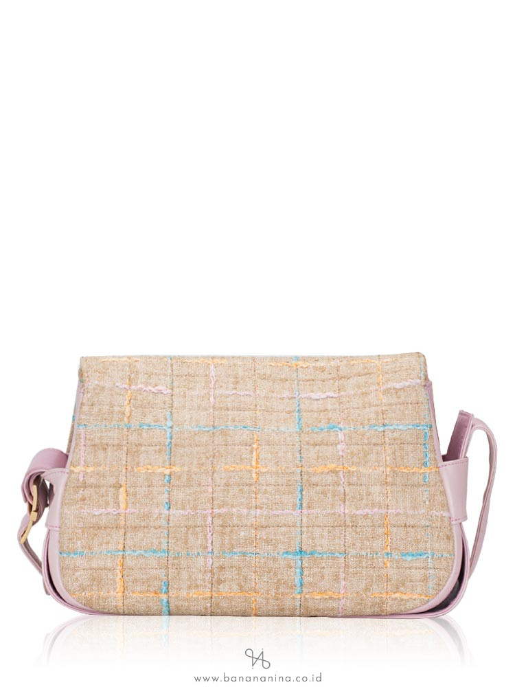 CHANEL Tweed Mademoiselle Turnlock Crossbody Pink