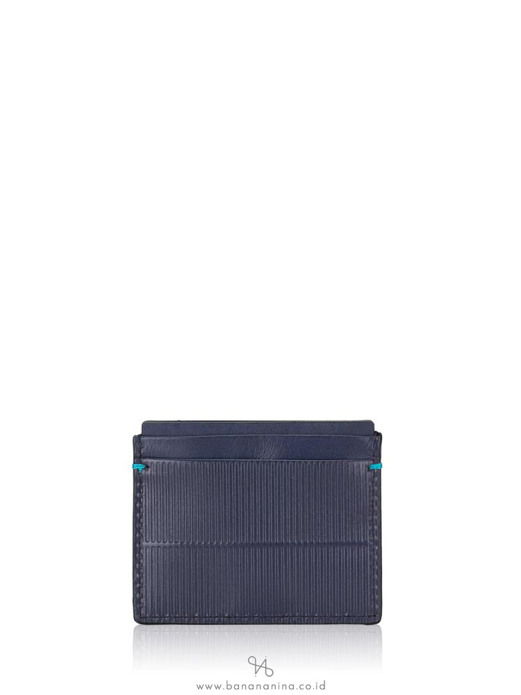 CALVIN KLEIN Leather Card Case Navy