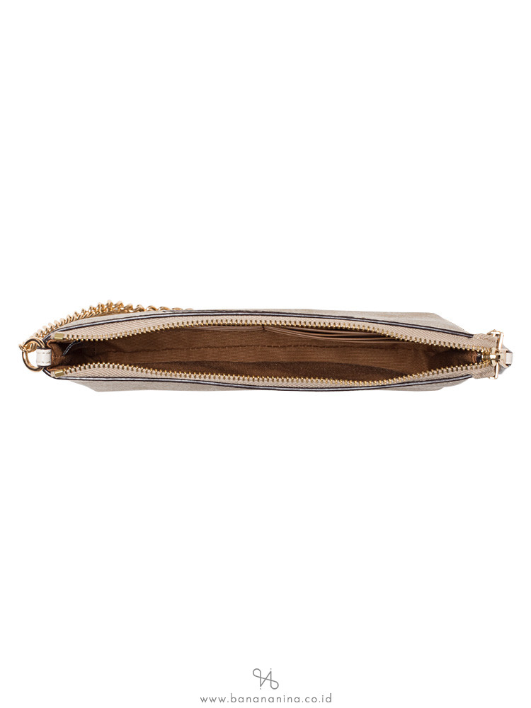 COACH 88035 Signature Wristlet Chain Light Khaki Chalk