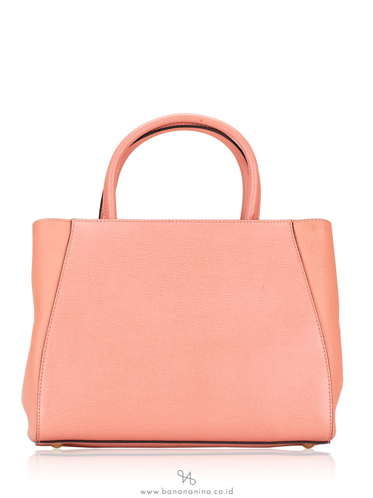 FENDI Vitello Elite Petite 2 Jours Tote Pink