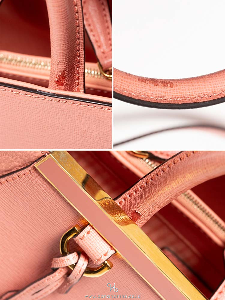 FENDI Vitello Elite Petite 2 Jours Tote Pink