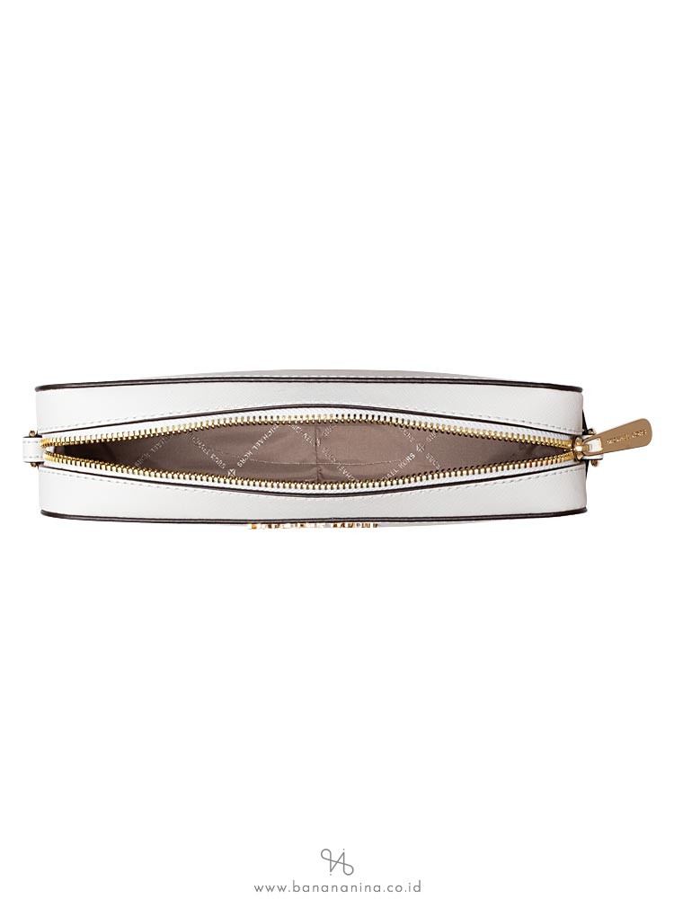 MICHAEL KORS Jet Set Item Large Crossbody Optic White