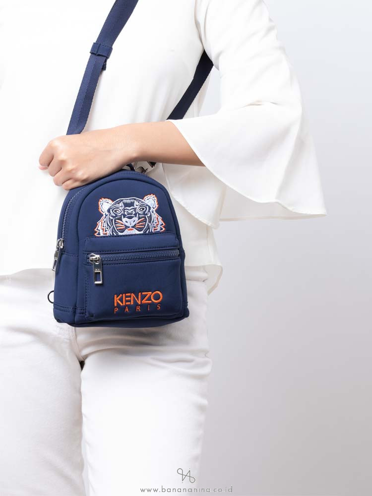 KENZO Tiger Mini Neoprene Backpack Navy