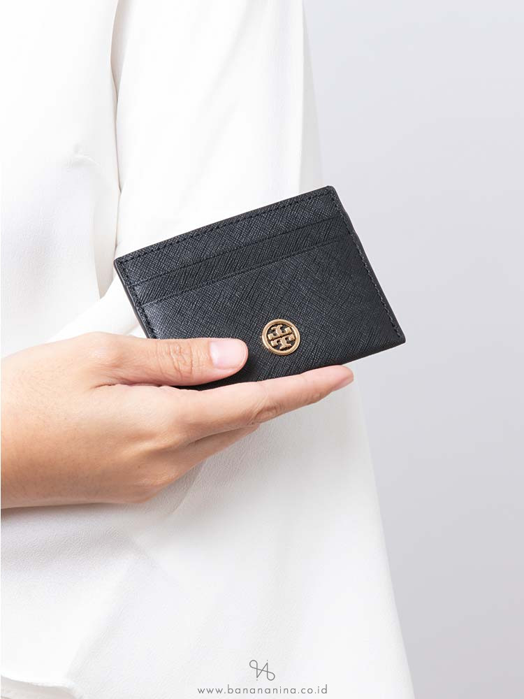 TORY BURCH Robinson Card Case Black