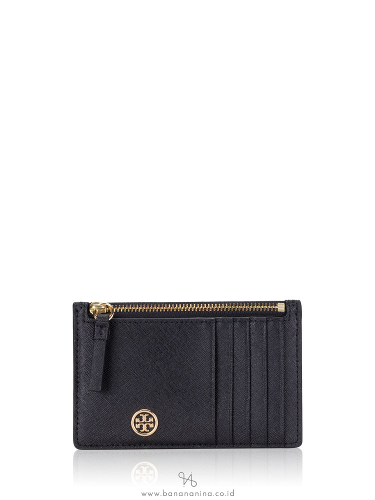 TORY BURCH Robinson Slim Card Case Black