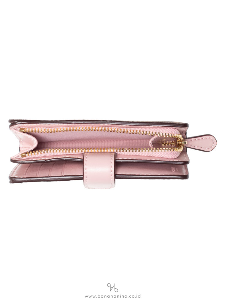 COACH 23553 Signature Medium Wallet Khaki Blossom