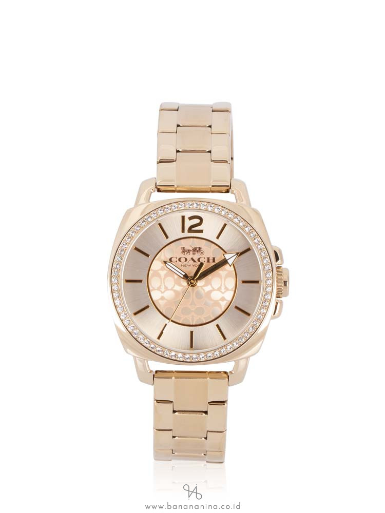 COACH 14503141 Boyfriend Logo Stainless Light Gold