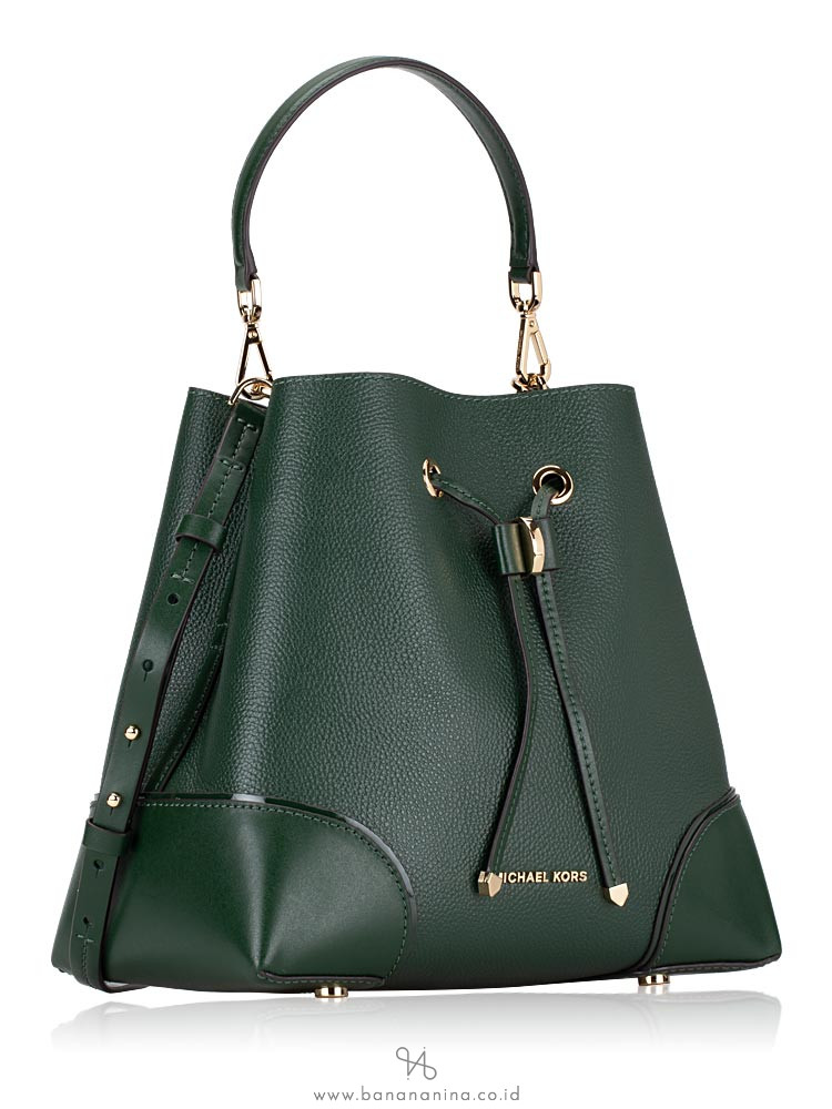 MICHAEL KORS Mercer Gallery Medium Convertible Bucket Moss