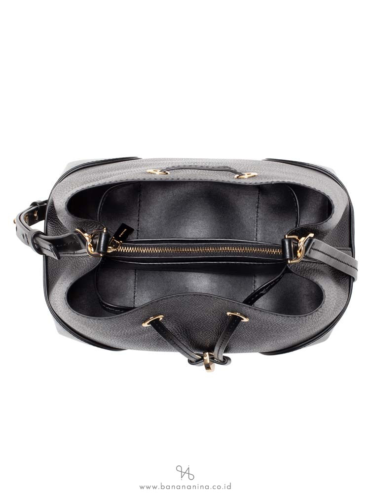 MICHAEL KORS Mercer Gallery Medium Convertible Bucket Black