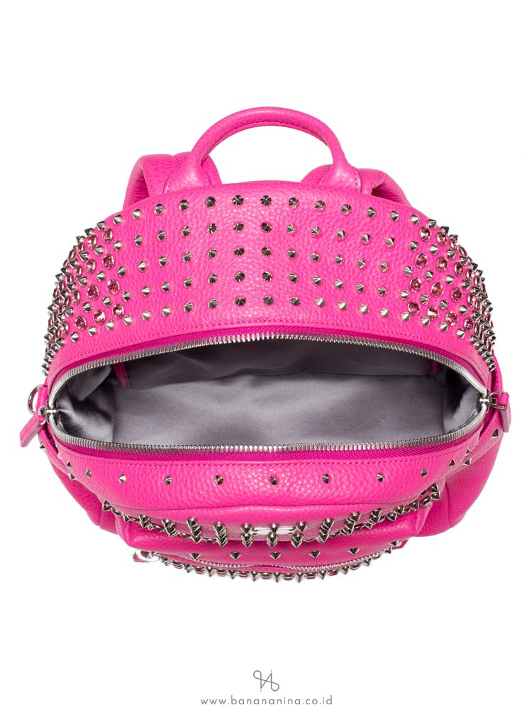MCM Special Stark Swarovski Small Backpack Pink