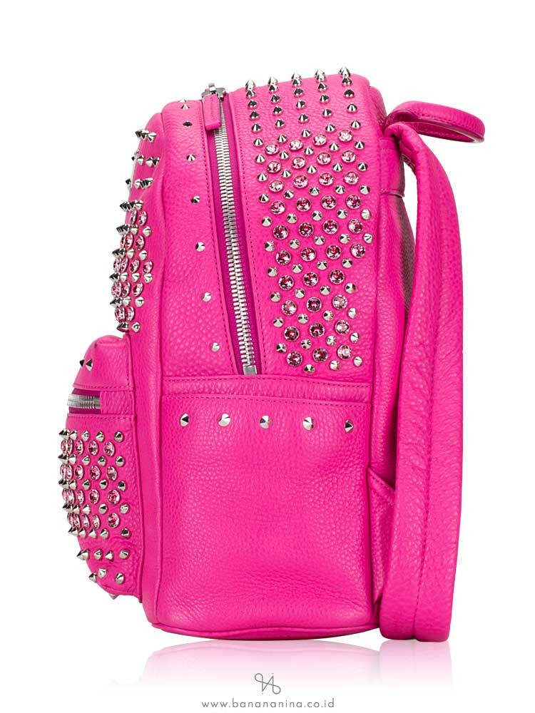 MCM Special Stark Swarovski Small Backpack Pink
