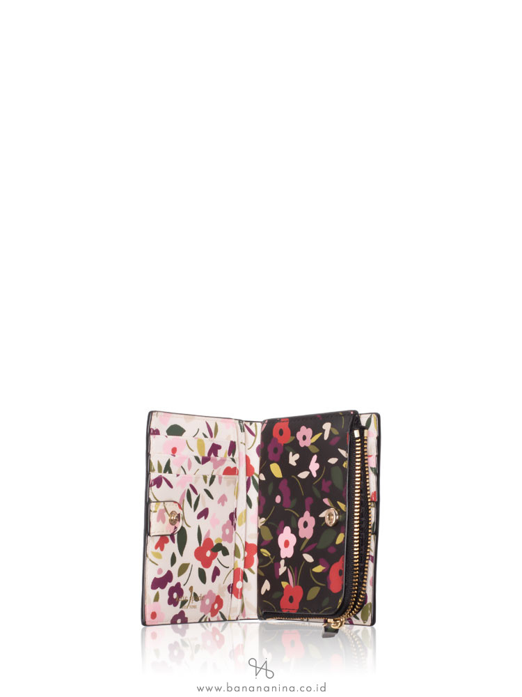KATE SPADE Laurel Way Boho Floral Small Shawn Black Multi