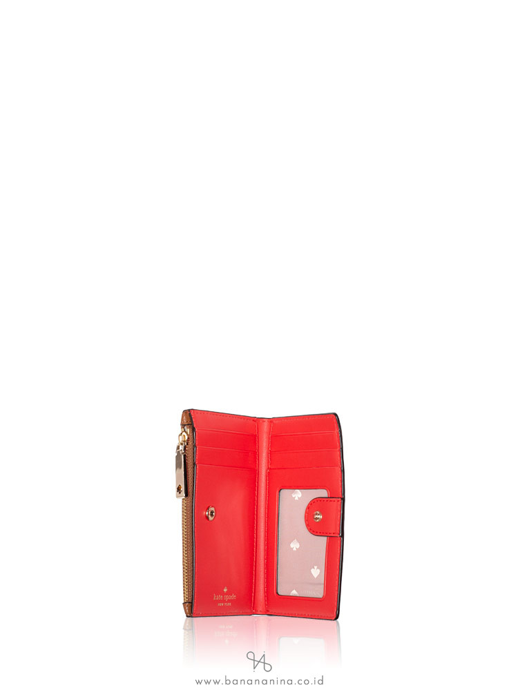 KATE SPADE Hayes Small Wallet Warm Gingerbread Red