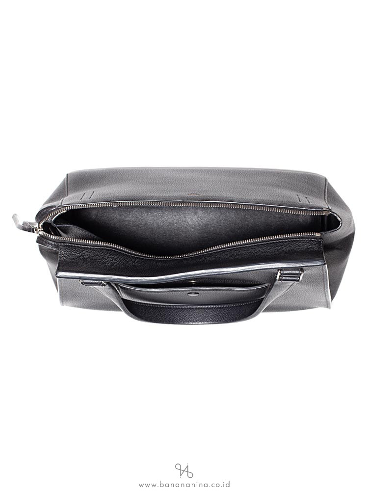 CELINE Grained Leather Medium Edge Black
