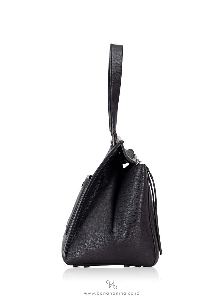 CELINE Grained Leather Medium Edge Black
