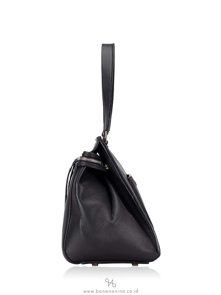 CELINE Grained Leather Medium Edge Black