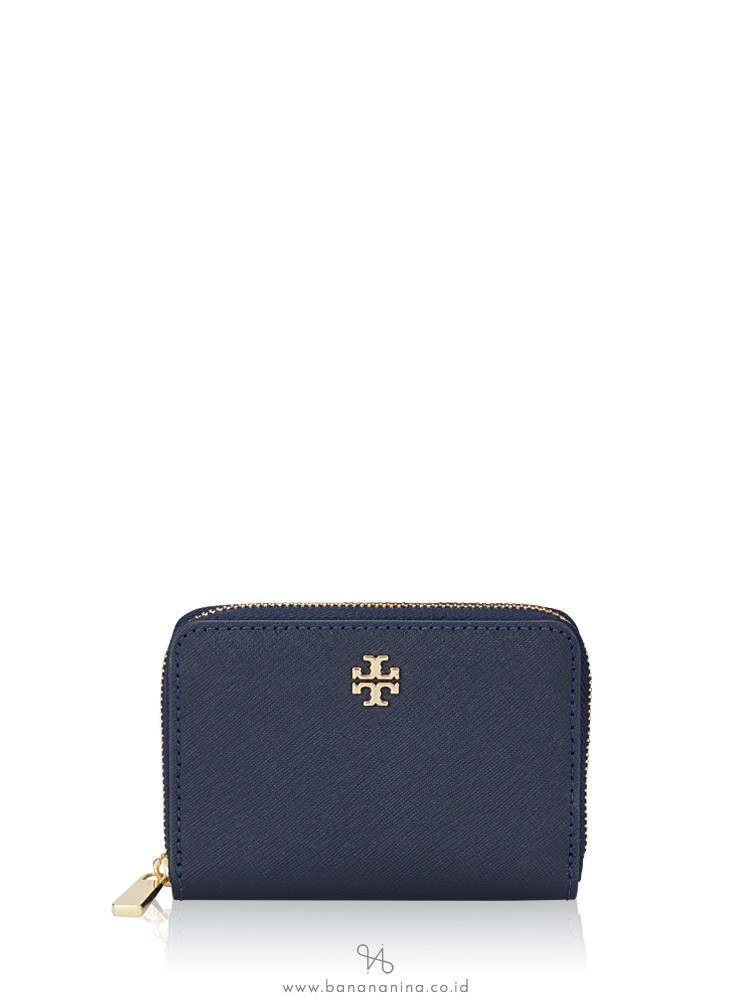 TORY BURCH Emerson Zip Coin Purse Royal Navy