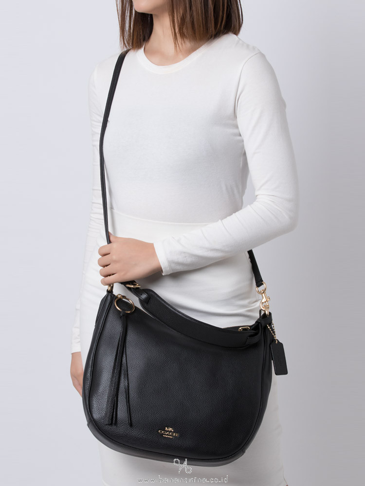 Coach sutton hobo black store