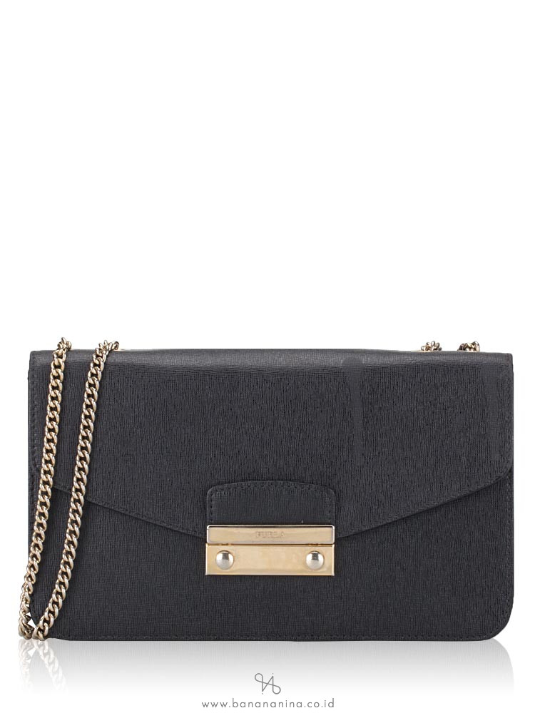 FURLA Julia XL Chain Wallet Black