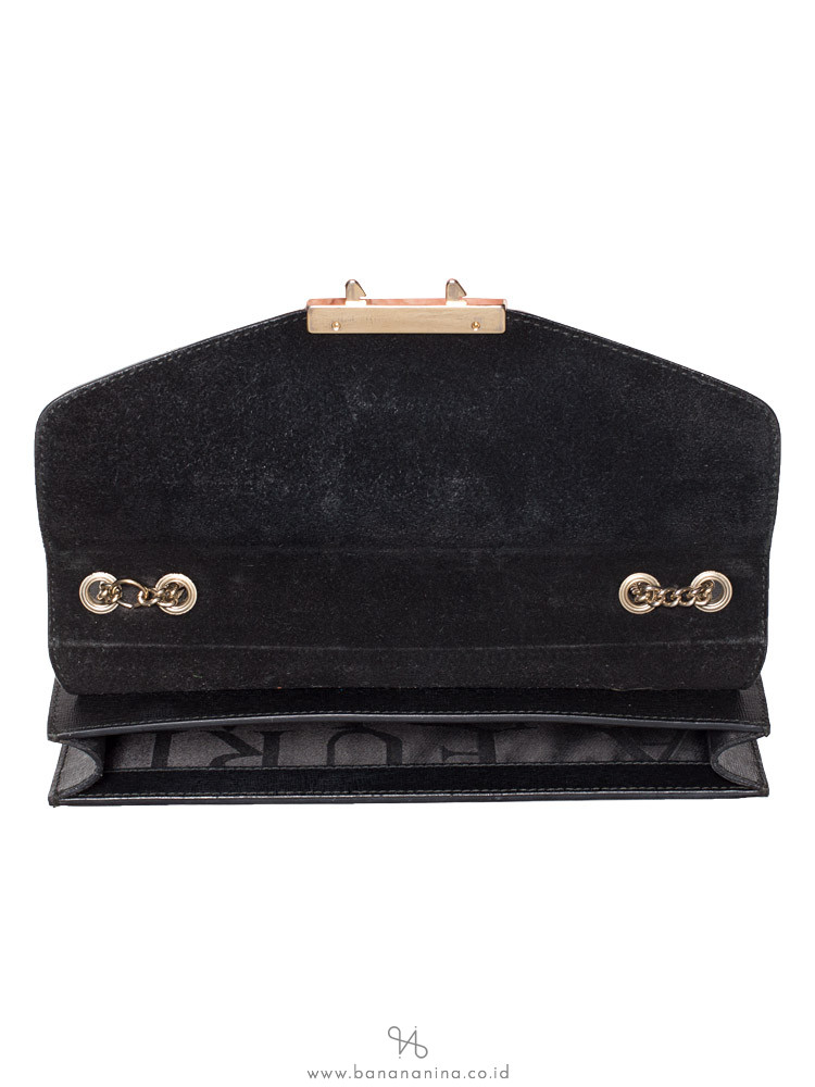 FURLA Julia XL Chain Wallet Black