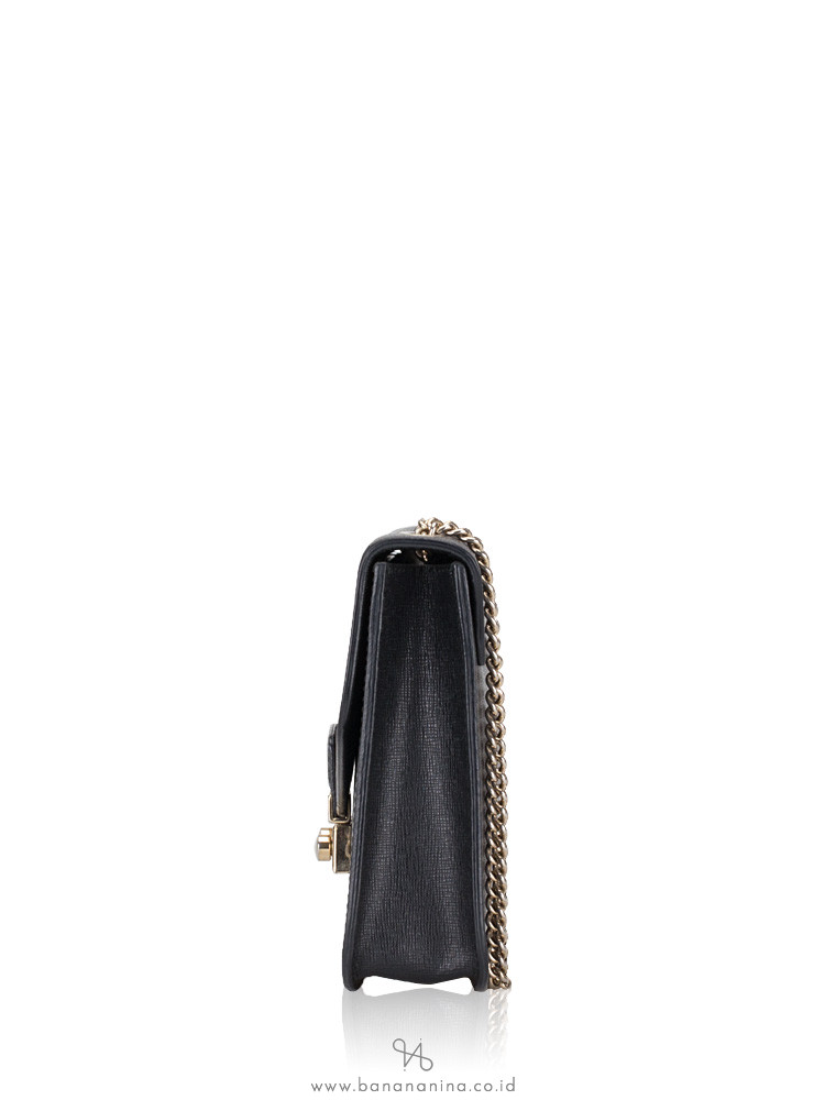 FURLA Julia XL Chain Wallet Black