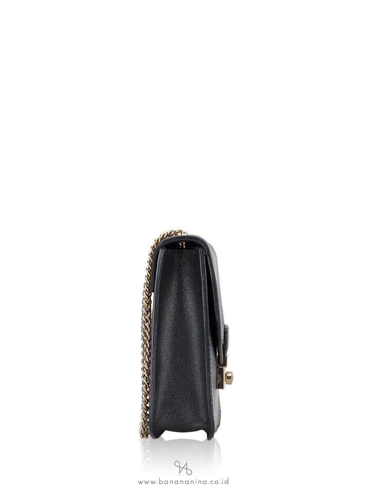FURLA Julia XL Chain Wallet Black