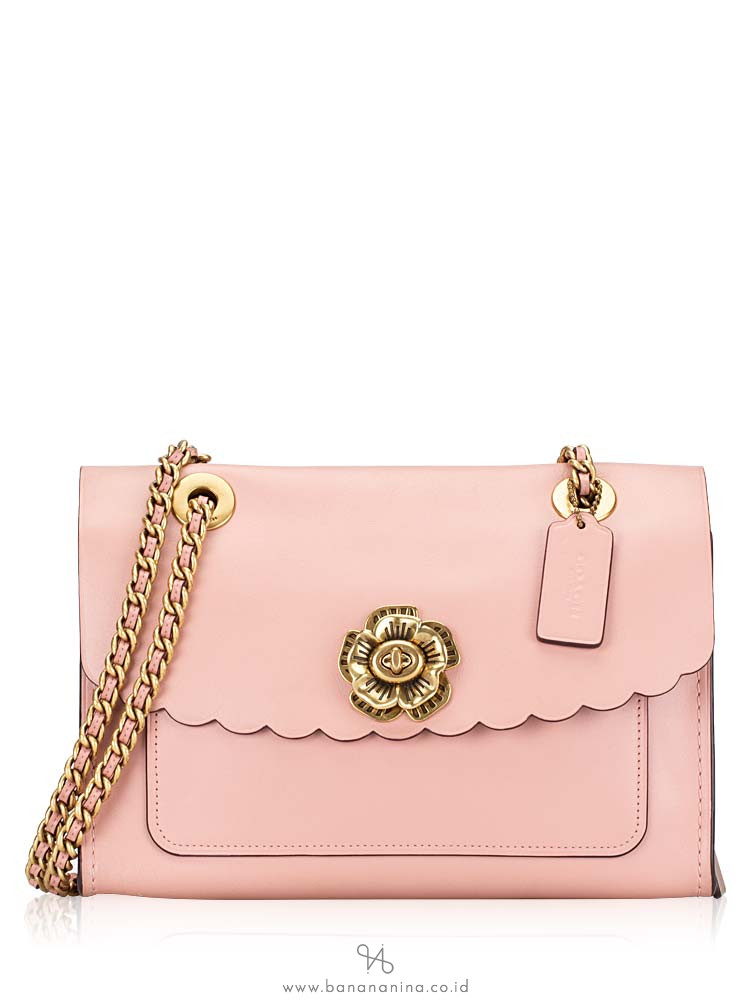 COACH 26733 Parker Tea Rose Turnlock Shoulder Bag Peony