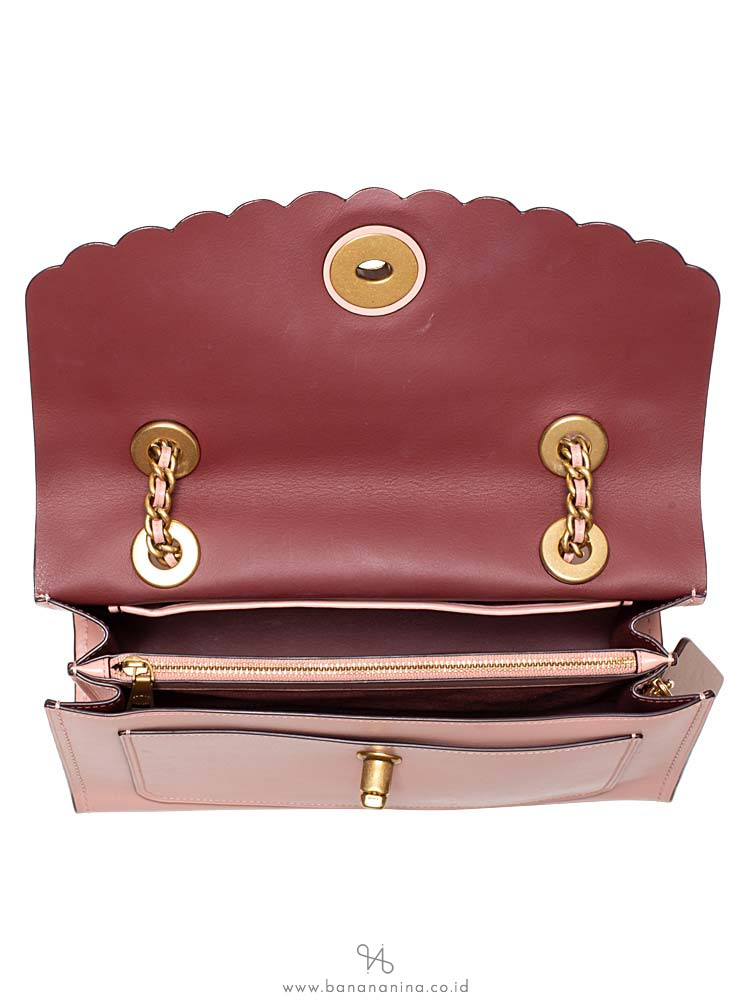 COACH 26733 Parker Tea Rose Turnlock Shoulder Bag Peony