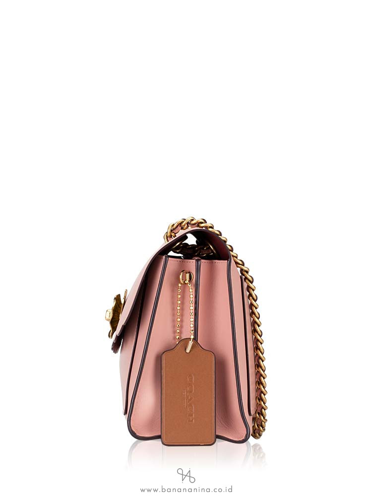 COACH 26733 Parker Tea Rose Turnlock Shoulder Bag Peony
