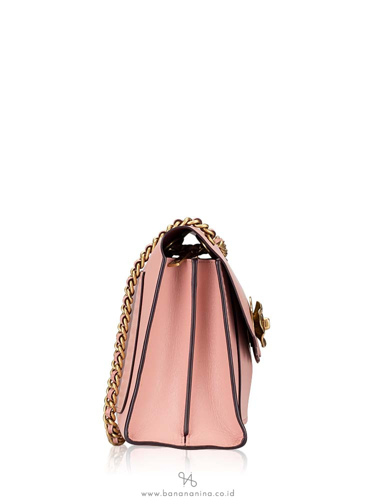 COACH 26733 Parker Tea Rose Turnlock Shoulder Bag Peony