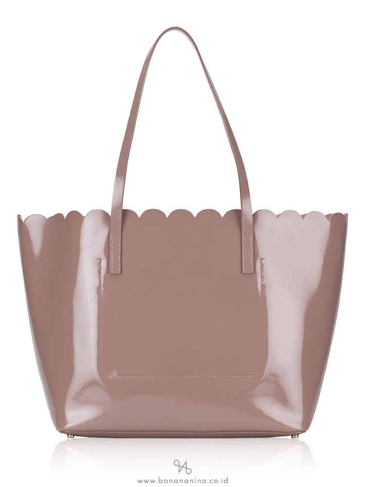 KATE SPADE Lily Avenue Patent Carrigan Porcini Rose Taupe