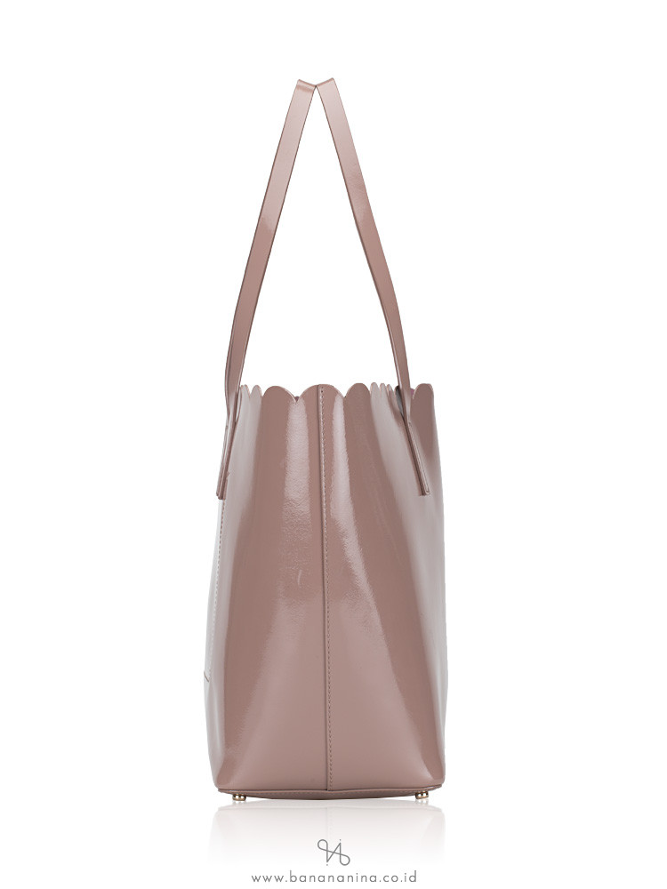 KATE SPADE Lily Avenue Patent Carrigan Porcini Rose Taupe