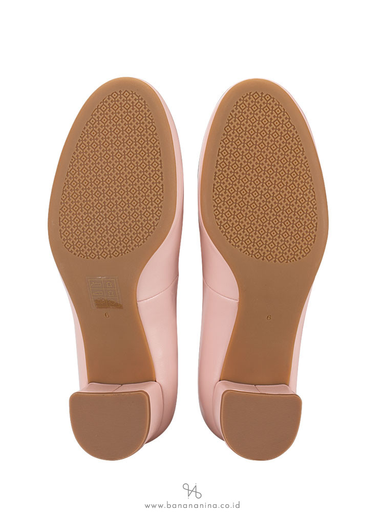 TORY BURCH Benton Leather Pump Sea Shell Pink Sz 6