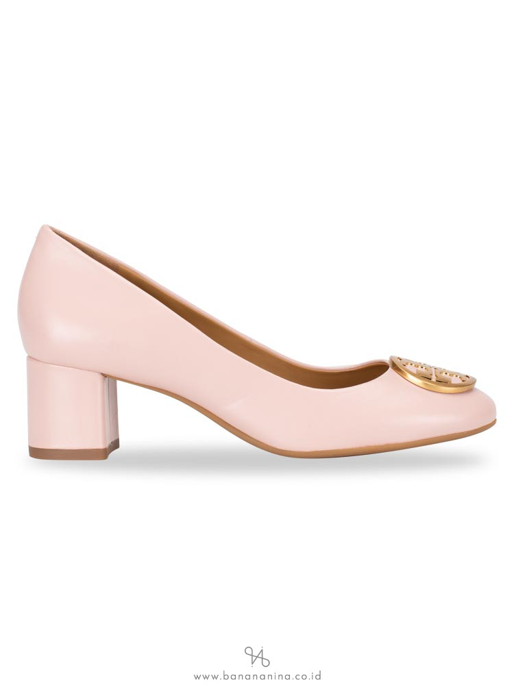 TORY BURCH Benton Leather Pump Sea Shell Pink Sz 6
