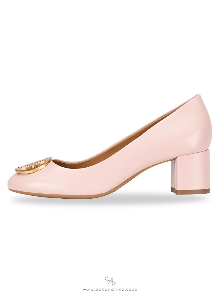 TORY BURCH Benton Leather Pump Sea Shell Pink Sz 6