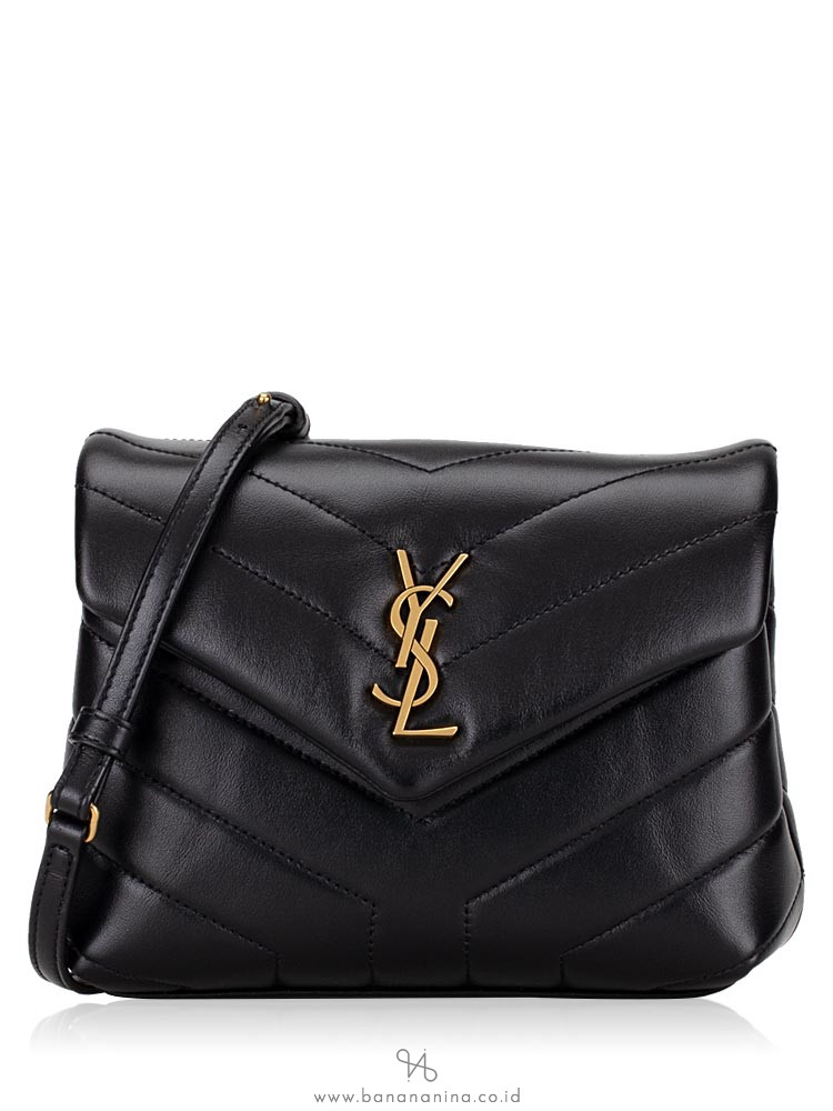 SAINT LAURENT Matelasse LouLou Toy Crossbody Black