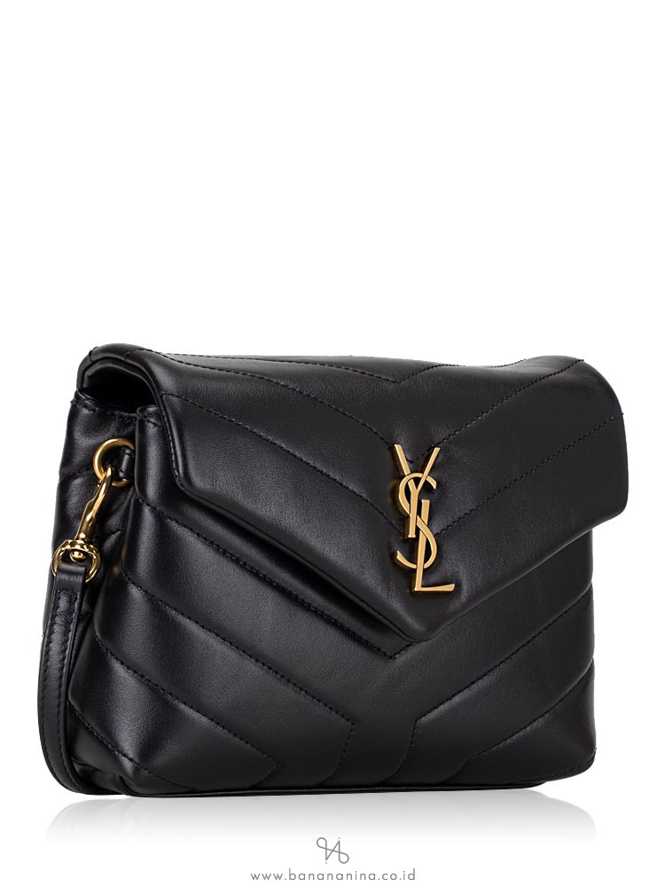SAINT LAURENT Matelasse LouLou Toy Crossbody Black