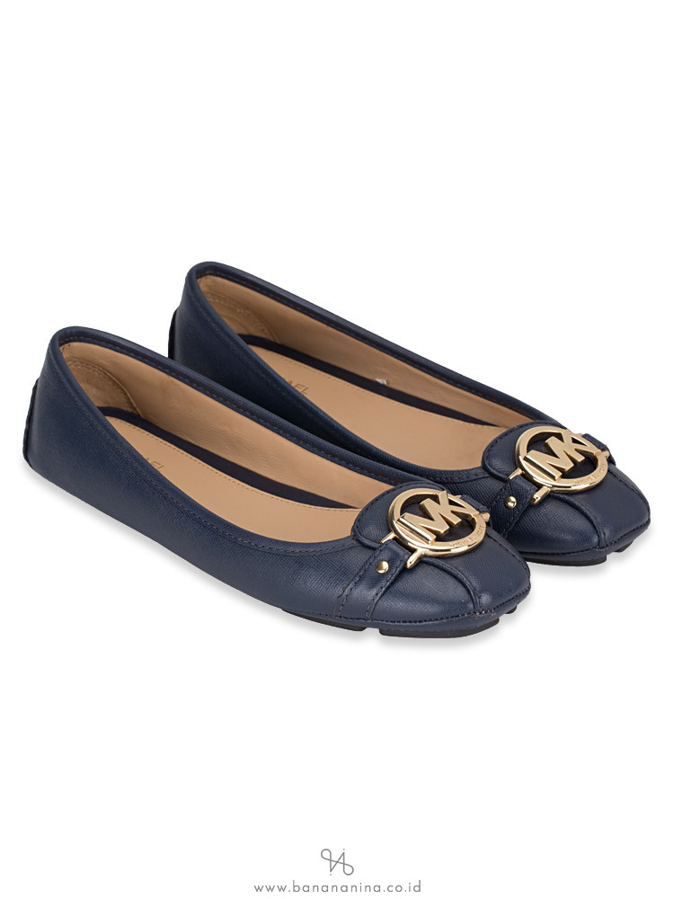 MICHAEL KORS Fulton Leather Flats Admiral Sz 6
