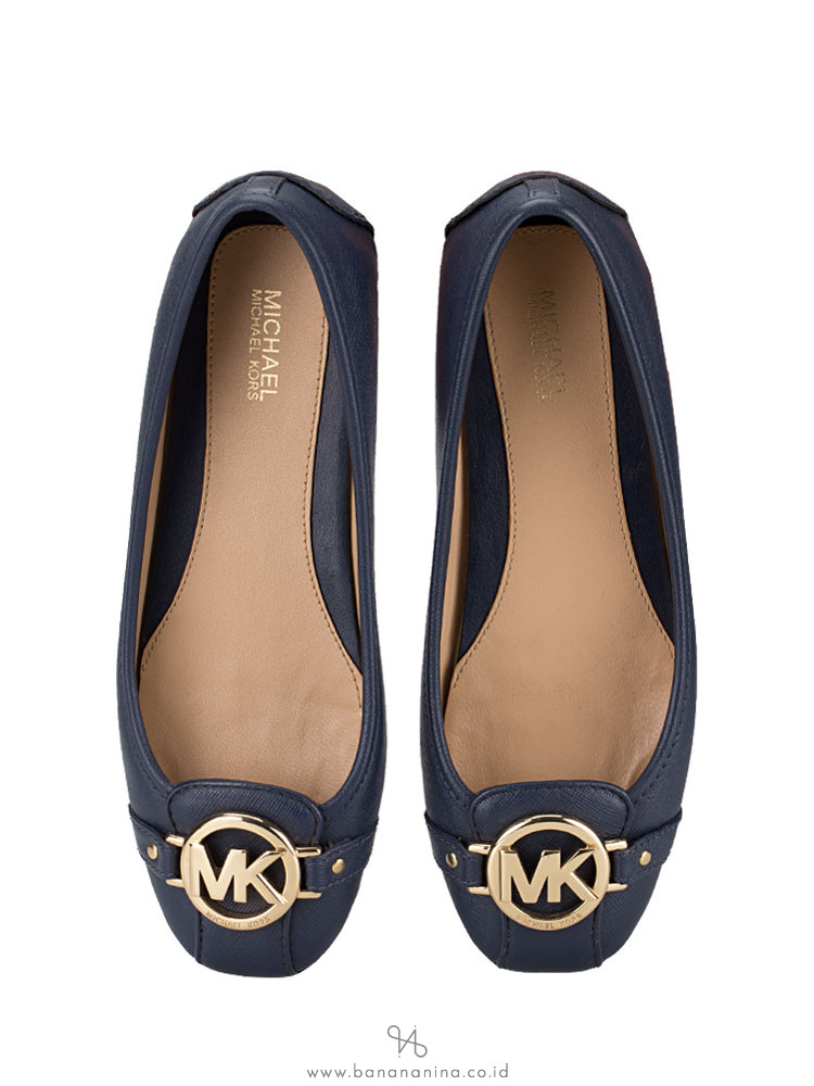 MICHAEL KORS Fulton Leather Flats Admiral Sz 6