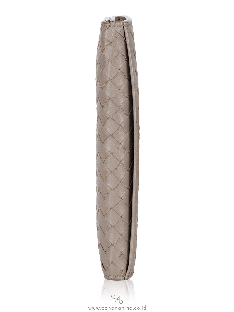 BOTTEGA VENETA Nappa Intrecciato Long Bifold Wallet Taupe