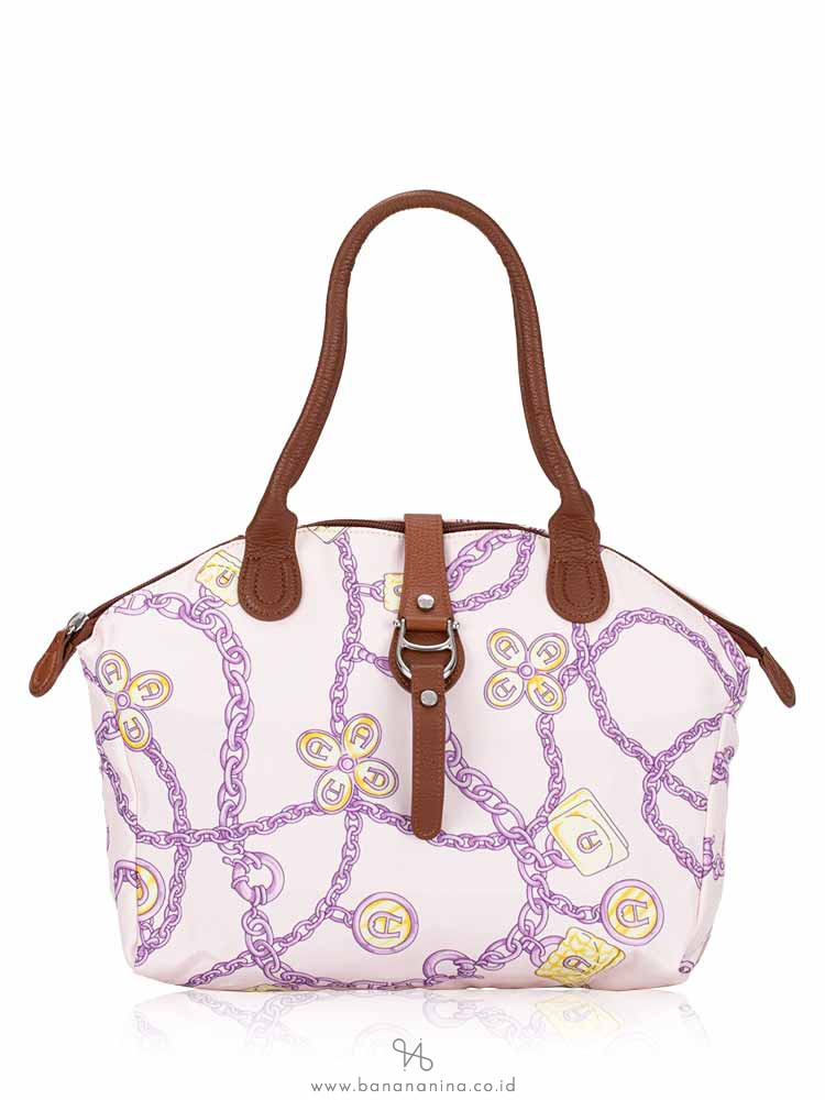 AIGNER Piccolina Nylon Tote Mauve